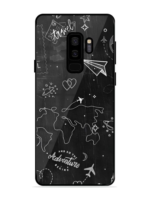 Wanderlust Sketchbook Glossy Soft Edge Case for Samsung Galaxy S9 Plus Chachhi