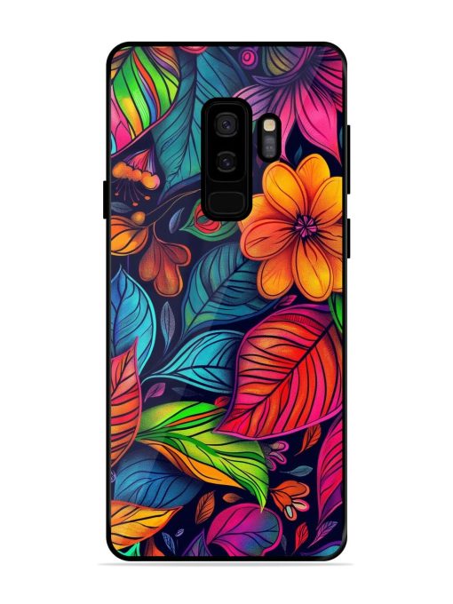 Rainbow Of Blooms Glossy Soft Edge Case for Samsung Galaxy S9 Plus Chachhi