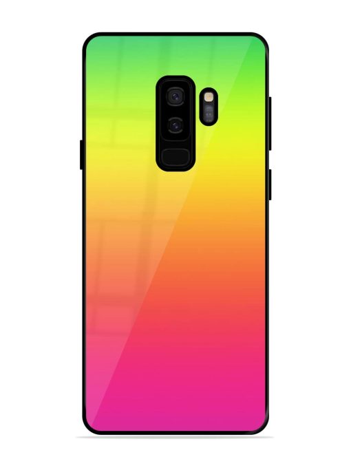 Rainbow Gradient Glossy Soft Edge Case for Samsung Galaxy S9 Plus Chachhi