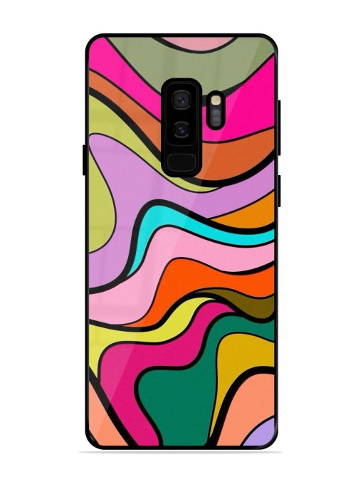 Wavy Wonder Glossy Soft Edge Case for Samsung Galaxy S9 Plus Chachhi