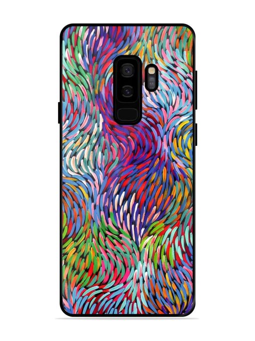 Vibrant Waves Glossy Soft Edge Case for Samsung Galaxy S9 Plus Chachhi