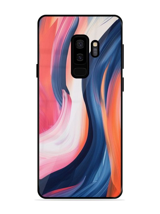 Whirling Hues Glossy Soft Edge Case for Samsung Galaxy S9 Plus Chachhi