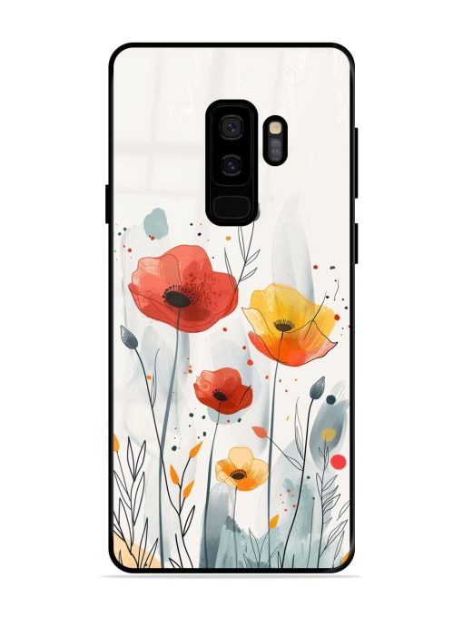 Poppy Fields Glossy Soft Edge Case for Samsung Galaxy S9 Plus