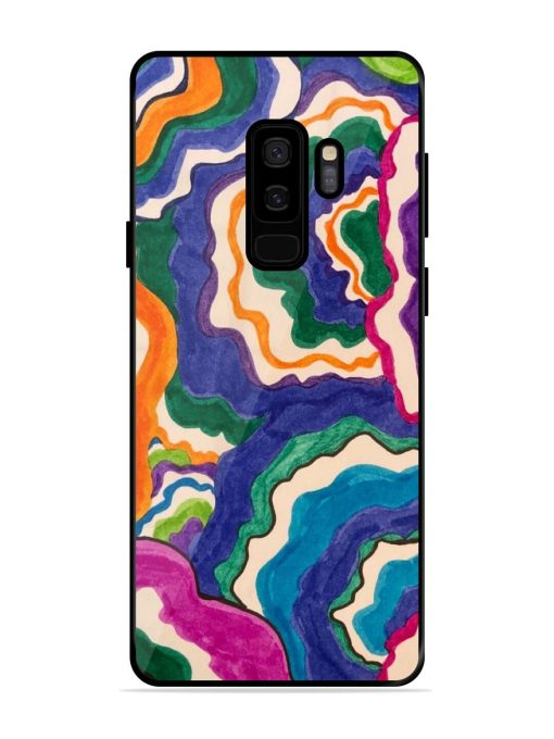 Wavy Wonder Glossy Soft Edge Case for Samsung Galaxy S9 Plus Chachhi