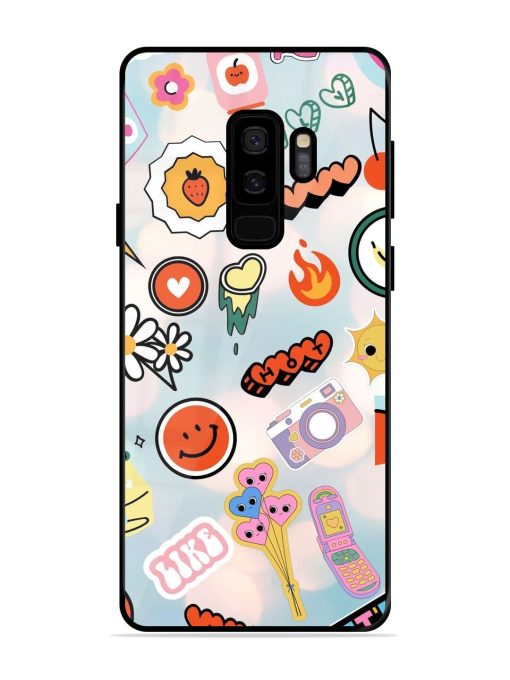 Cheerful Glossy Soft Edge Case for Samsung Galaxy S9 Plus Chachhi