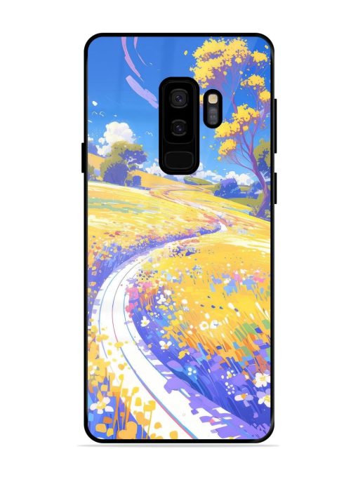 Vibrant Spring Meadow Glossy Soft Edge Case for Samsung Galaxy S9 Plus Chachhi