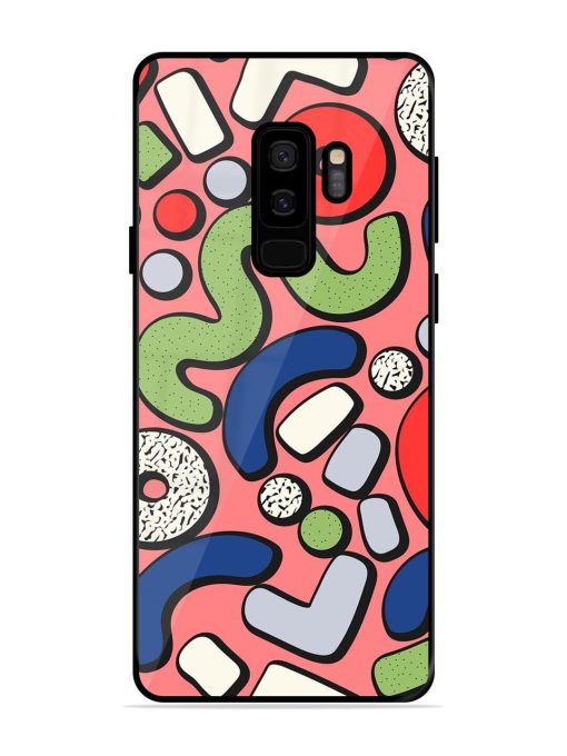 Groovy Geometric Shapes Glossy Soft Edge Case for Samsung Galaxy S9 Plus