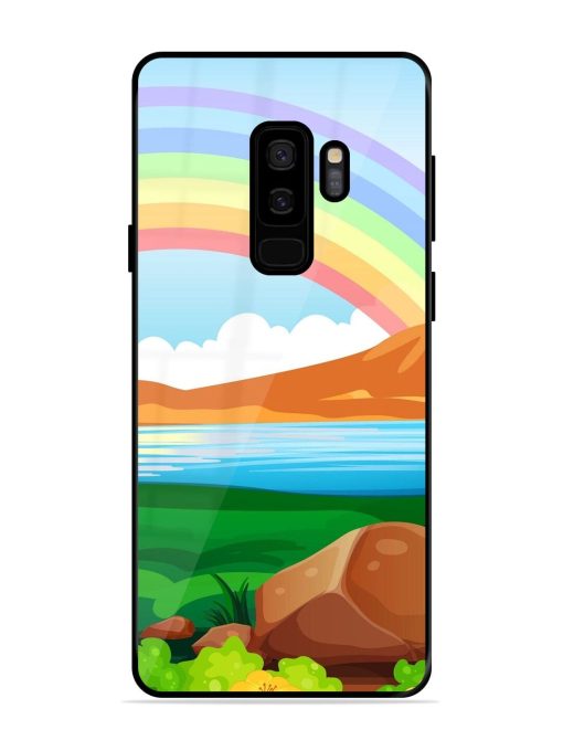 Rainbow Over The Lake Glossy Soft Edge Case for Samsung Galaxy S9 Plus Chachhi