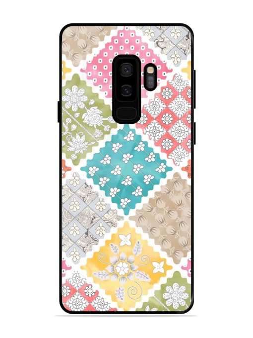 Patchwork Dreamscape Glossy Soft Edge Case for Samsung Galaxy S9 Plus Chachhi