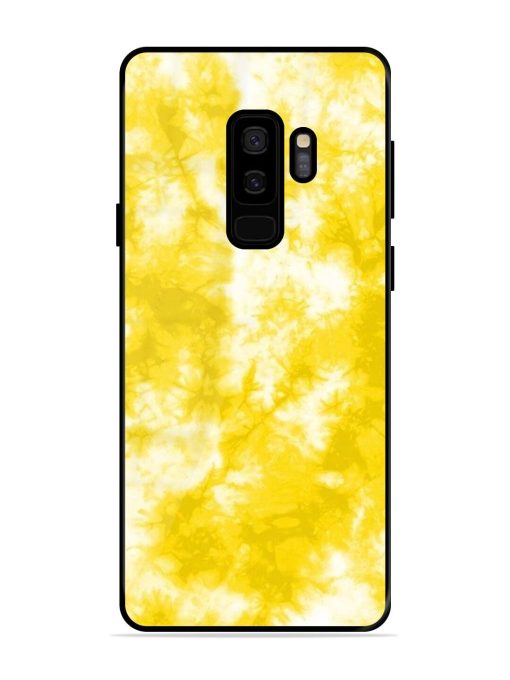 Golden Tie-Dye Twirl Glossy Soft Edge Case for Samsung Galaxy S9 Plus Chachhi