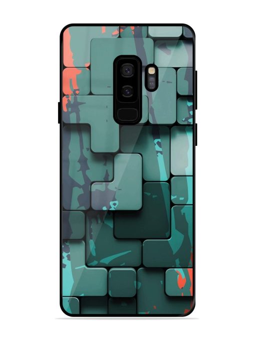 Abstract Geometric Mosaic Glossy Soft Edge Case for Samsung Galaxy S9 Plus Chachhi