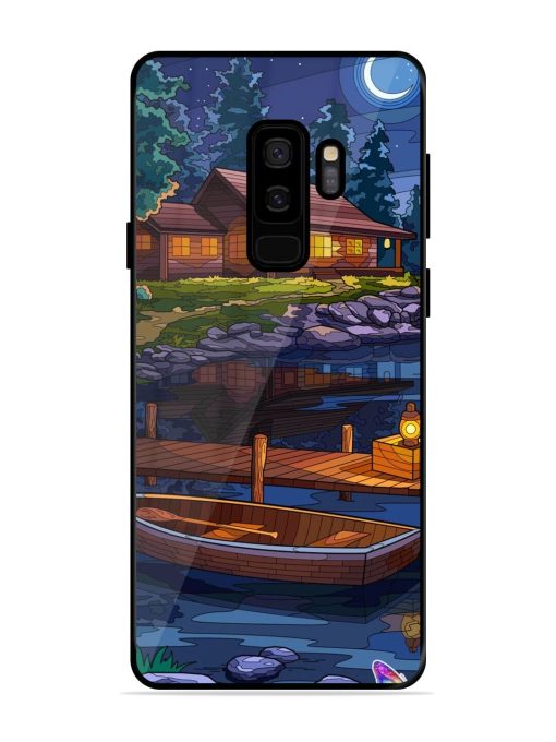 Moonlit Serenity Glossy Soft Edge Case for Samsung Galaxy S9 Plus Chachhi