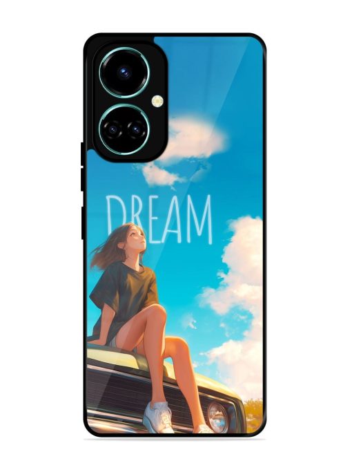 Girly Dream Art Glossy Soft Edge Case for Tecno Camon 19 Chachhi