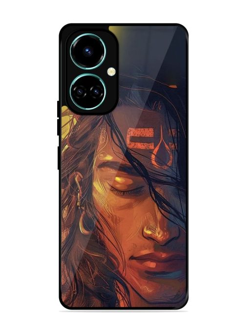 Tranquil Shiva Glossy Soft Edge Case for Tecno Camon 19 Chachhi