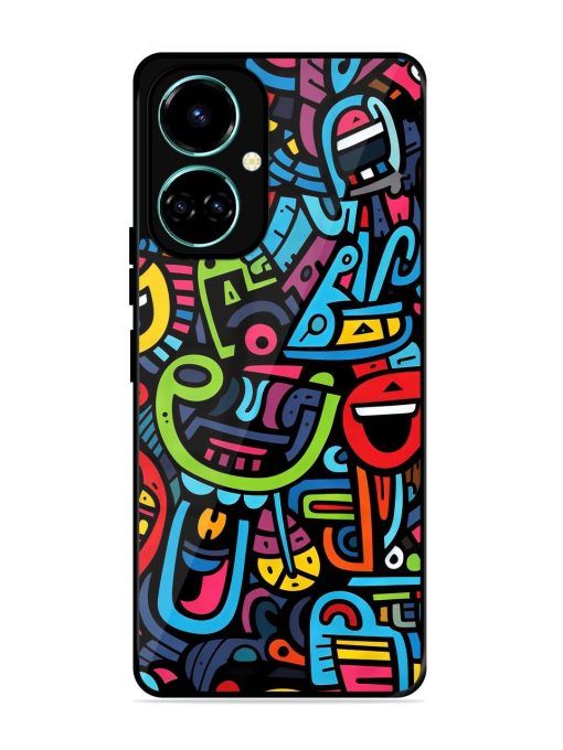 Doodlephoria Glossy Soft Edge Case for Tecno Camon 19 Chachhi