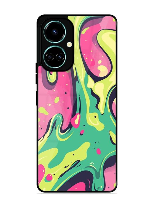 Gooey Grooves Glossy Soft Edge Case for Tecno Camon 19 Chachhi