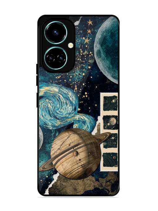 Celestial Tapestry Glossy Soft Edge Case for Tecno Camon 19 Chachhi