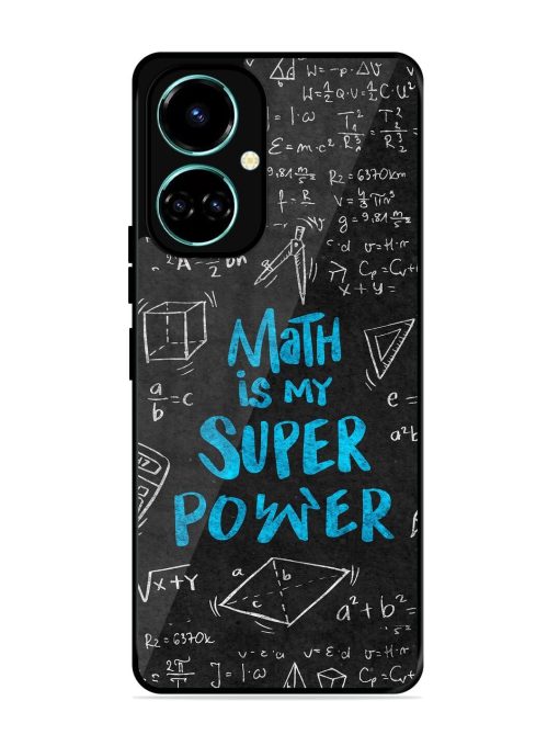 Math Magic Glossy Soft Edge Case for Tecno Camon 19 Chachhi