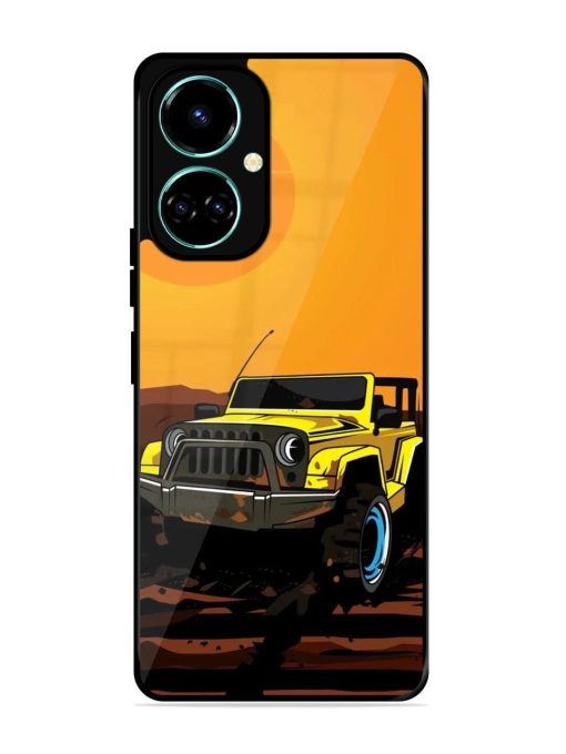 Sunset Cruise Glossy Soft Edge Case for Tecno Camon 19 Chachhi