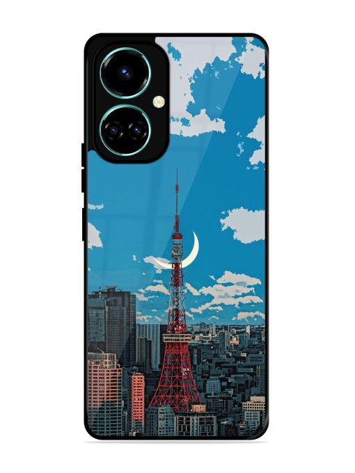 Tokyo Twilight Glossy Soft Edge Case for Tecno Camon 19 Chachhi