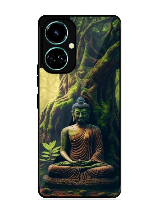 Green Buddha Art Glossy Soft Edge Case for Tecno Camon 19 Chachhi