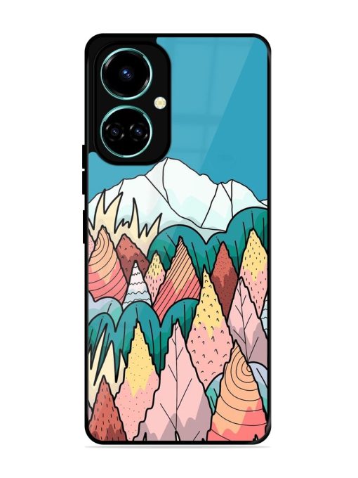 Mountain Dreamscape Glossy Soft Edge Case for Tecno Camon 19 Chachhi