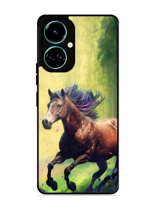 Enchanted Gallop Glossy Soft Edge Case for Tecno Camon 19 Chachhi