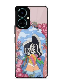 Floral Fantasy Glossy Soft Edge Case for Tecno Camon 19