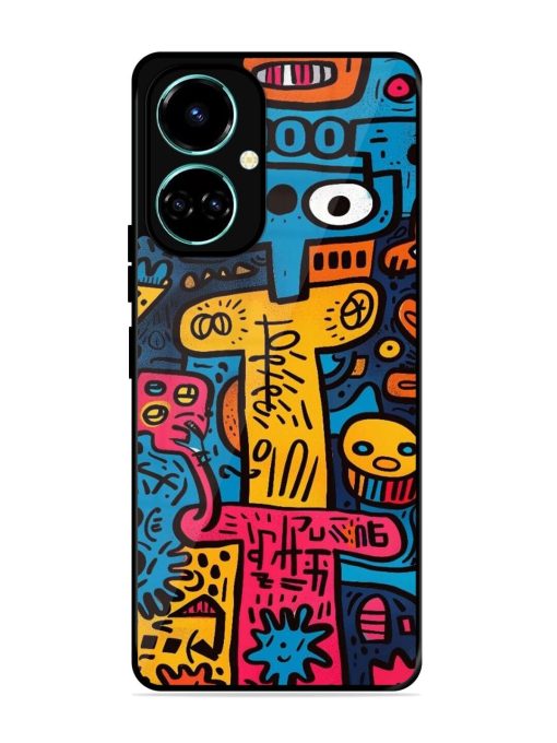 Doodletopia Glossy Soft Edge Case for Tecno Camon 19 Chachhi