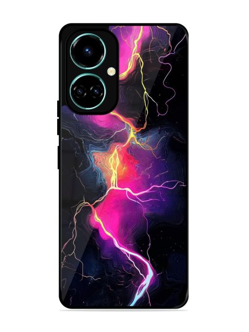 Electric Dreams Glossy Soft Edge Case for Tecno Camon 19 Chachhi