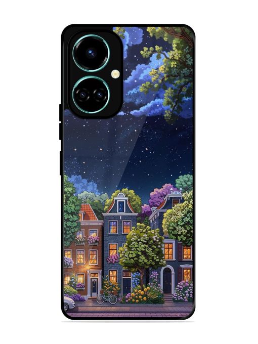 Moonlit Streets Glossy Soft Edge Case for Tecno Camon 19 Chachhi