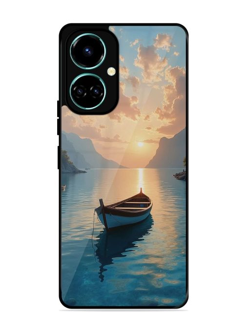 Serene Sunset Glossy Soft Edge Case for Tecno Camon 19 Chachhi