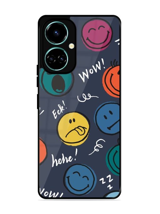 Emoticon Parade Glossy Soft Edge Case for Tecno Camon 19 Chachhi