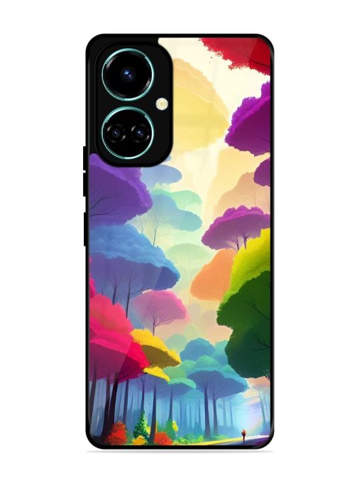 Rainbow Road Glossy Soft Edge Case for Tecno Camon 19 Chachhi