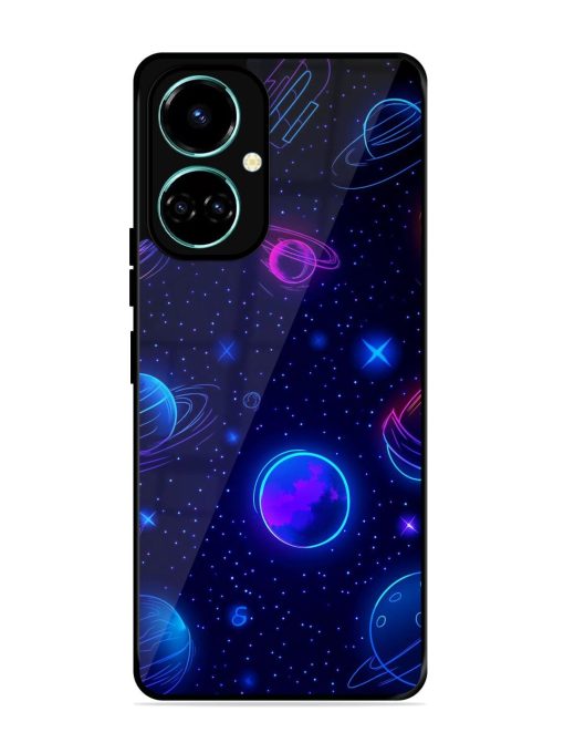 Neon Cosmos Glossy Soft Edge Case for Tecno Camon 19