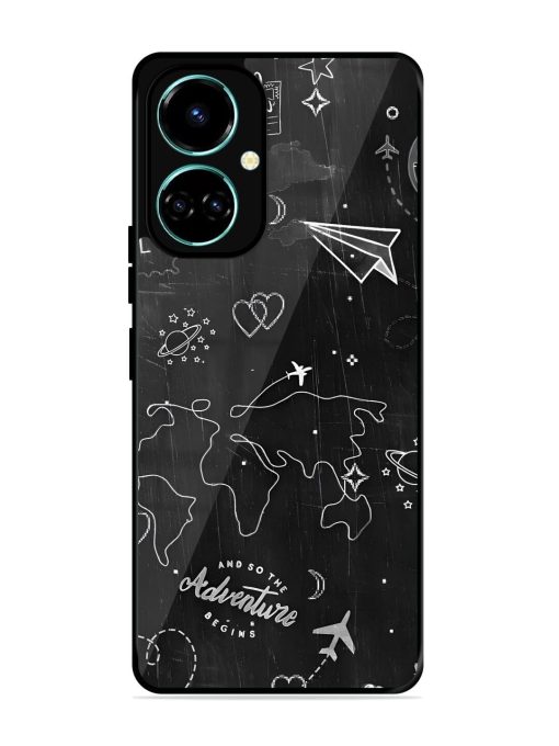 Wanderlust Sketchbook Glossy Soft Edge Case for Tecno Camon 19 Chachhi