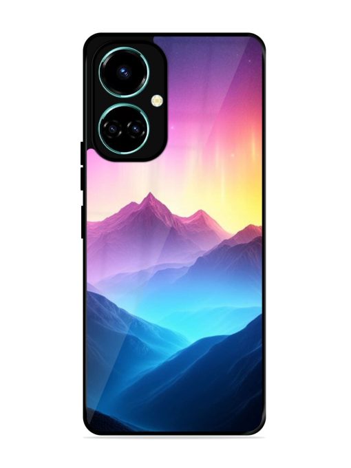 Cosmic Mountains Glossy Soft Edge Case for Tecno Camon 19 Chachhi