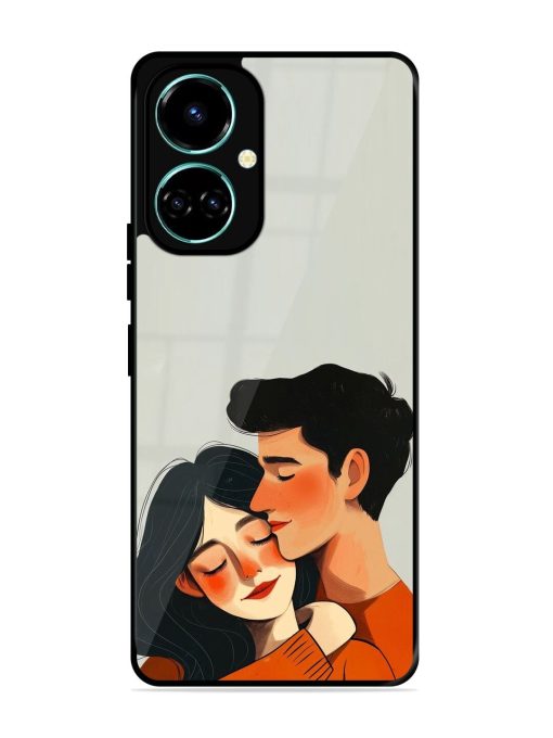 Craft Couples Glossy Soft Edge Case for Tecno Camon 19 Chachhi