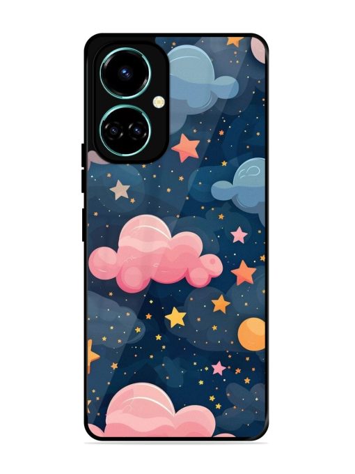 Twinkling Dreams Glossy Soft Edge Case for Tecno Camon 19 Chachhi