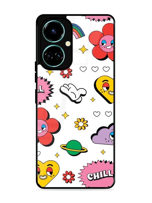 Whimsical Wonderland Glossy Soft Edge Case for Tecno Camon 19 Chachhi