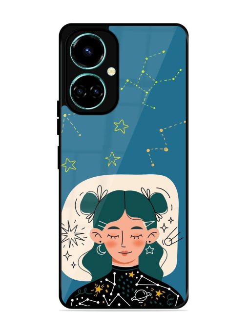 Cosmic Daydreamer Glossy Soft Edge Case for Tecno Camon 19 Chachhi