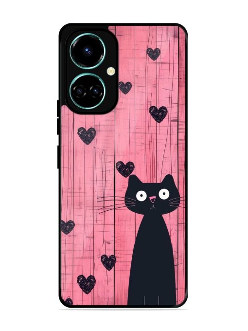 Feline Valentine'S Day Glossy Soft Edge Case for Tecno Camon 19 Chachhi