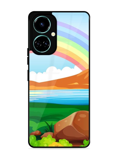 Rainbow Over The Lake Glossy Soft Edge Case for Tecno Camon 19 Chachhi