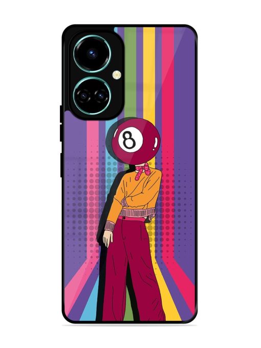 Eight Ball Fashionista Glossy Soft Edge Case for Tecno Camon 19 Chachhi