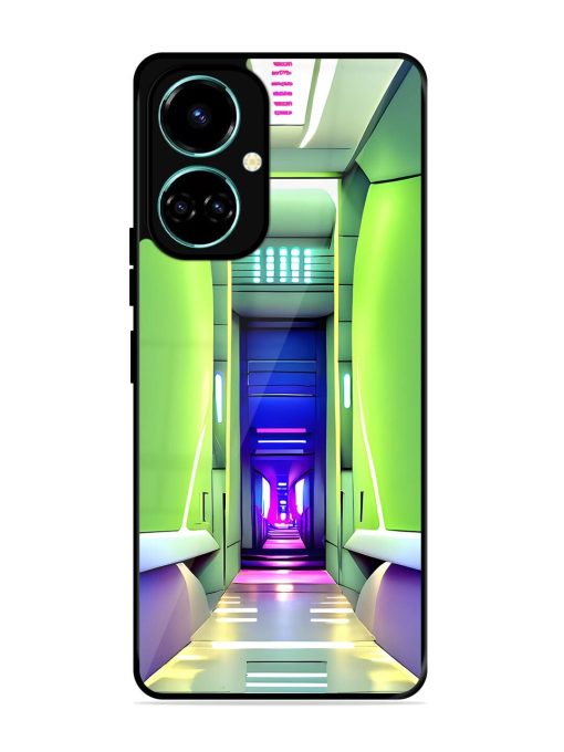 Neon Corridor Glossy Soft Edge Case for Tecno Camon 19 Chachhi