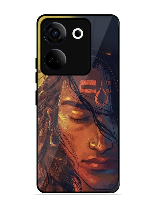 Tranquil Shiva Glossy Soft Edge Case for Tecno Camon 20 Chachhi