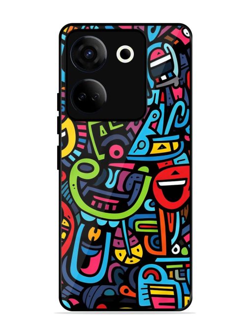 Doodlephoria Glossy Soft Edge Case for Tecno Camon 20 Chachhi