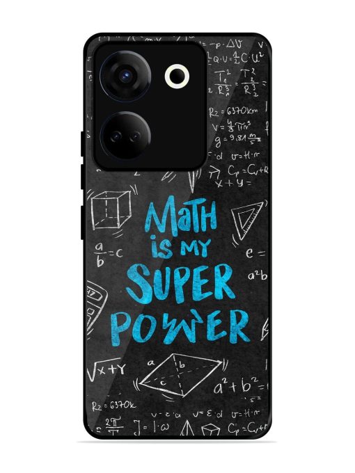 Math Magic Glossy Soft Edge Case for Tecno Camon 20 Chachhi