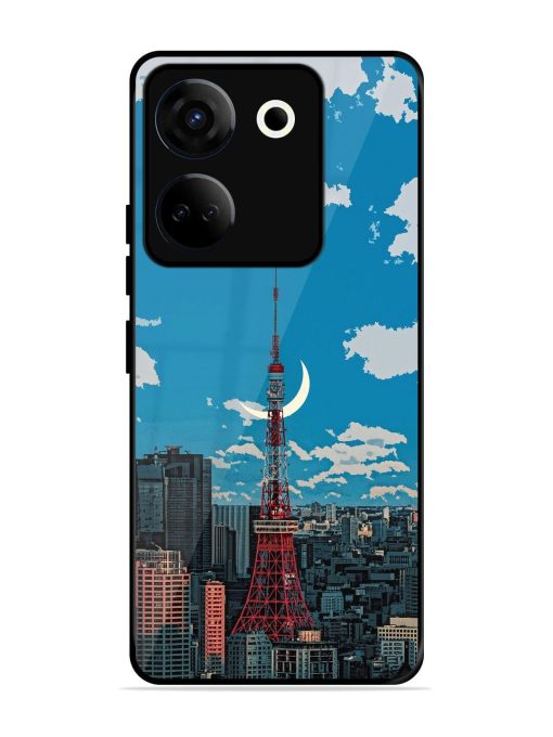 Tokyo Twilight Glossy Soft Edge Case for Tecno Camon 20 Chachhi