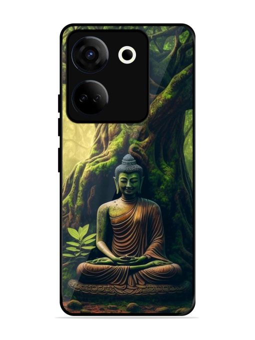 Green Buddha Art Glossy Soft Edge Case for Tecno Camon 20 Chachhi